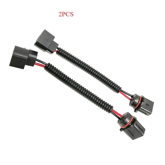2 PCS P13W Male to 5202 H16 Female Adapter Wiring Harness Pigtail Extension Cable 12V