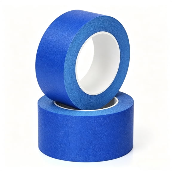 2 PCS Painters Tape 2 Inch Wide, User-Friendly Removal, MultiSurface No Residue Blue Masking for Walls Painting, Packing Labeling, DIY Crafts for Wall