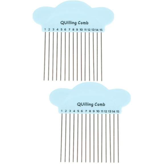 2 PCS Paper Braiding Comb Quilling Tool Quilting Supplies Rolling