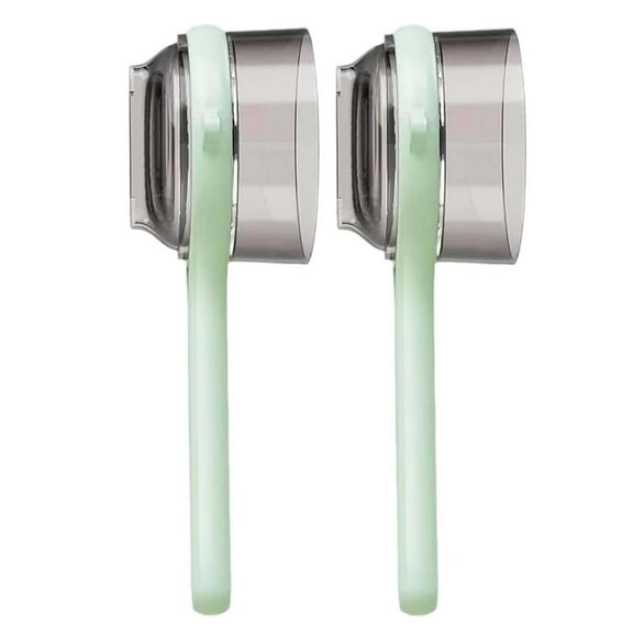 2 PCS Peeling Knife With Storage Box, Fruit And Vegetable Peeler With Container, Double-Sided Stainless Steel Multi-Function Peeler For Home Kitchen (Green)