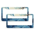 thumbnail image 1 of 2 PCS Personalised Blue Train License Plate Frames Kids Gift Auto Car Accessories Tag Quality Aluminum 2 Holes for US And CA, 1 of 6