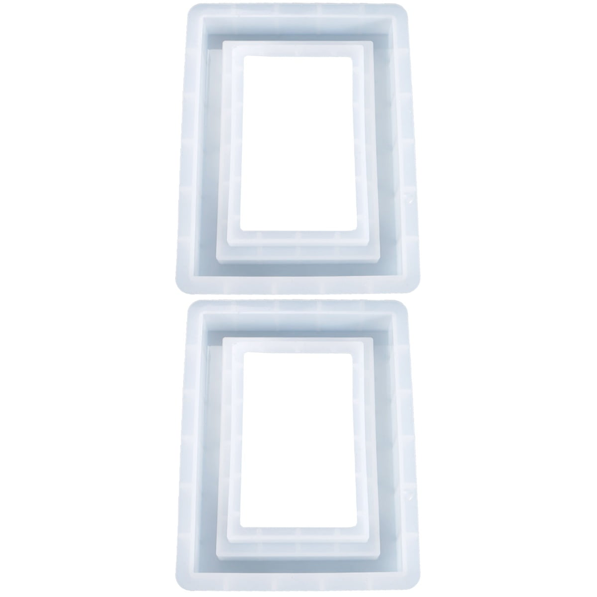 2 PCS Photo Frame Silicone Mold Picture Frames Photo Frame Making Mold