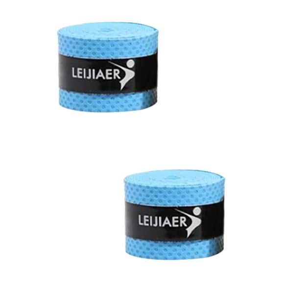 LITINKIMI Anti-Slip Racket Overgrip PU Soft for Sports Use Sky Blue 2Pcs