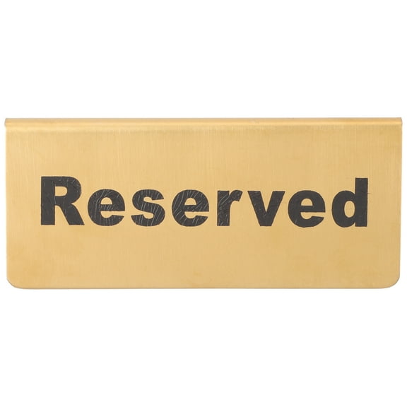 SKISUNO Elegant Golden Reserved Signs for Wedding Tables and Parties