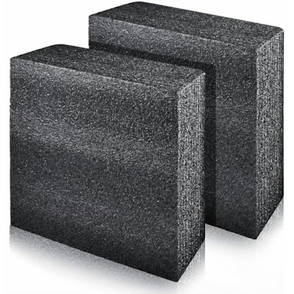 2 PCS Polyethylene Foam Block 12 x 10 x 3.5 In Black Packing Sheet,Thick Foam Padding Cuttable Foam Inserts for Crafts,Cases and Boxes Packing,Black$$Art & Craft