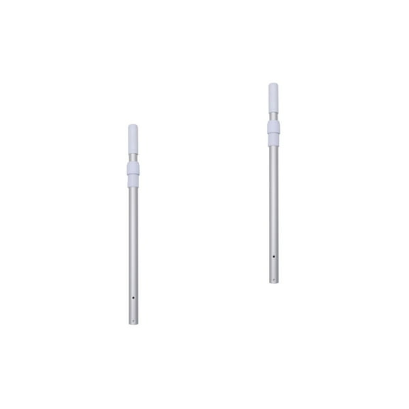 Set of 2 Telescoping Pool Cleaning Pole Swimming Environment