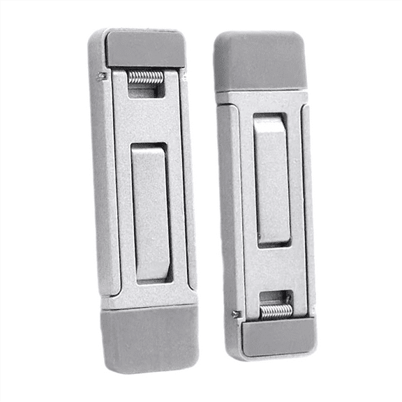 2 PCS Portable Laptop Stand Mini Zinc Alloy Feet Lifter Foldable Cooling Riser