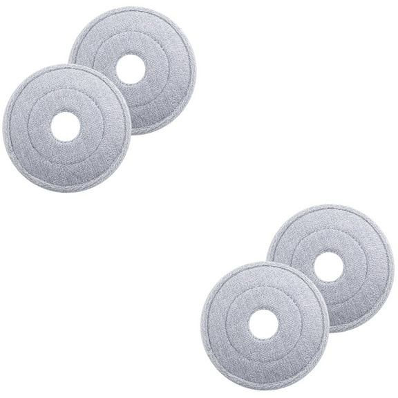 Set of 2 Circle Mop Head Faux Plants Replacement Rotating Rags