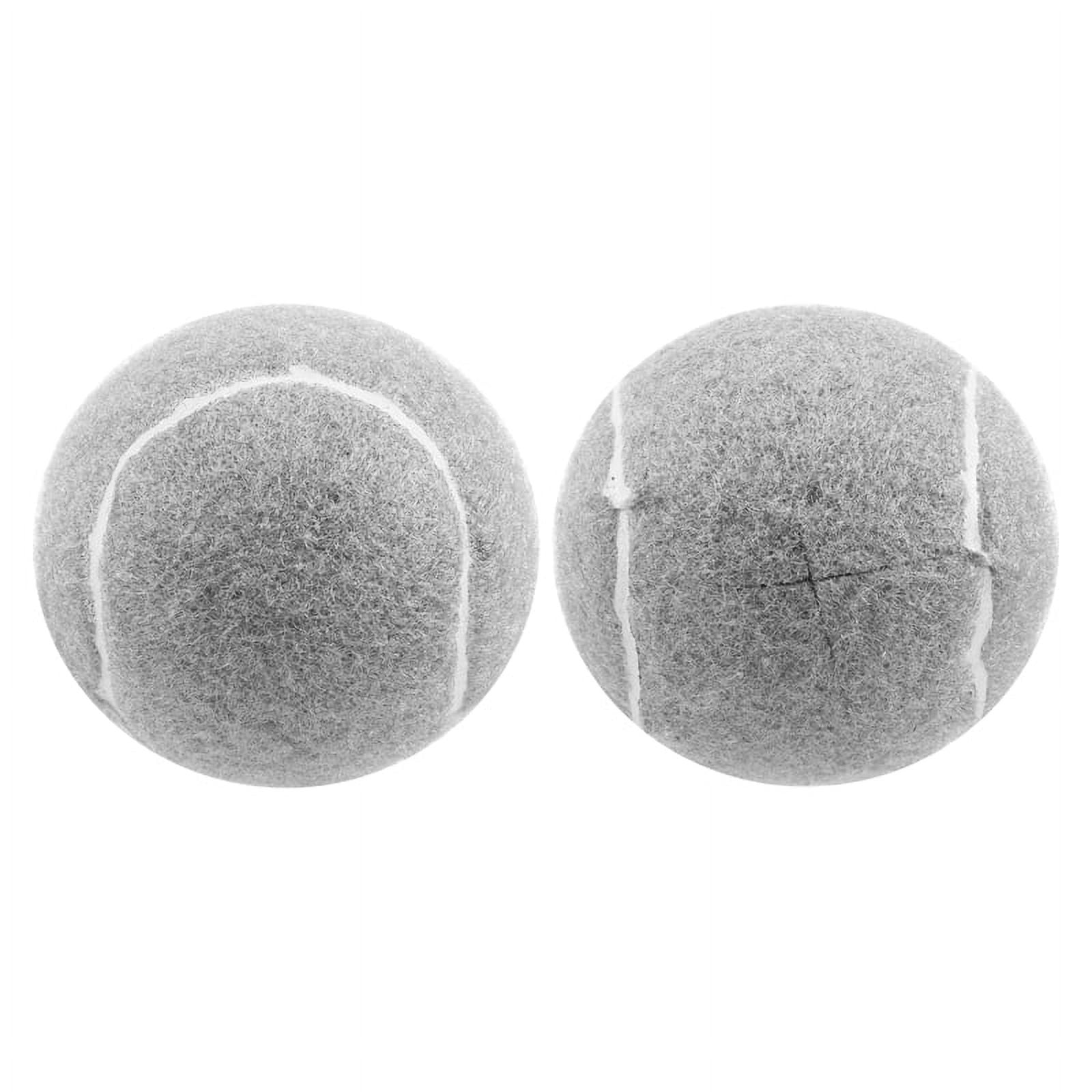 2 PCS Precut Walker Tennis Ball for Furniture Legs and Floor Protection, Heavy Duty Long Lasting Felt Pad Covering,Grey