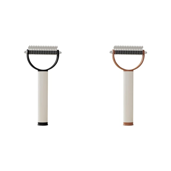 2 PCS Professional Deshedding Tool for Dogs Cats, 2026 Upgrade Pet Grooming Rake, Extra-Wide Deshedding Dog Brush Pet Hair Remover Tool for Short Long Haired Remove Tangles, Knots, Mats (White+W)