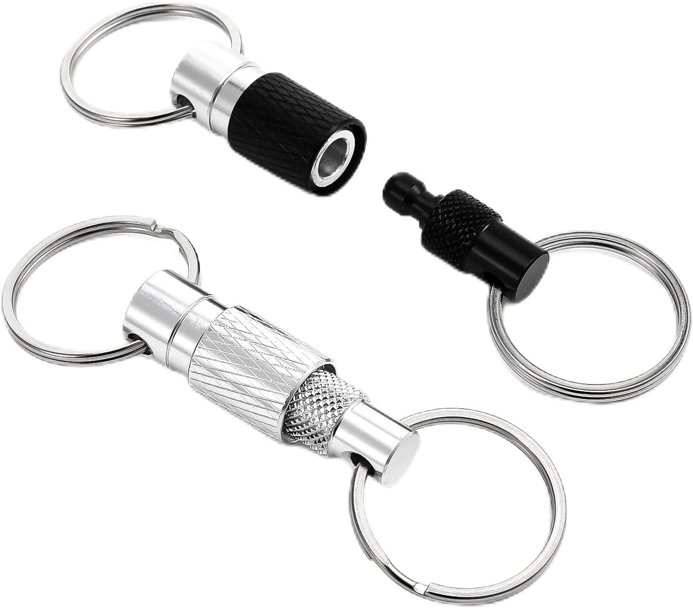 Disconnect Key Chain 2 PCS Quick Release Keychain, Detachable Key Ring Quick Release, Heavy ...