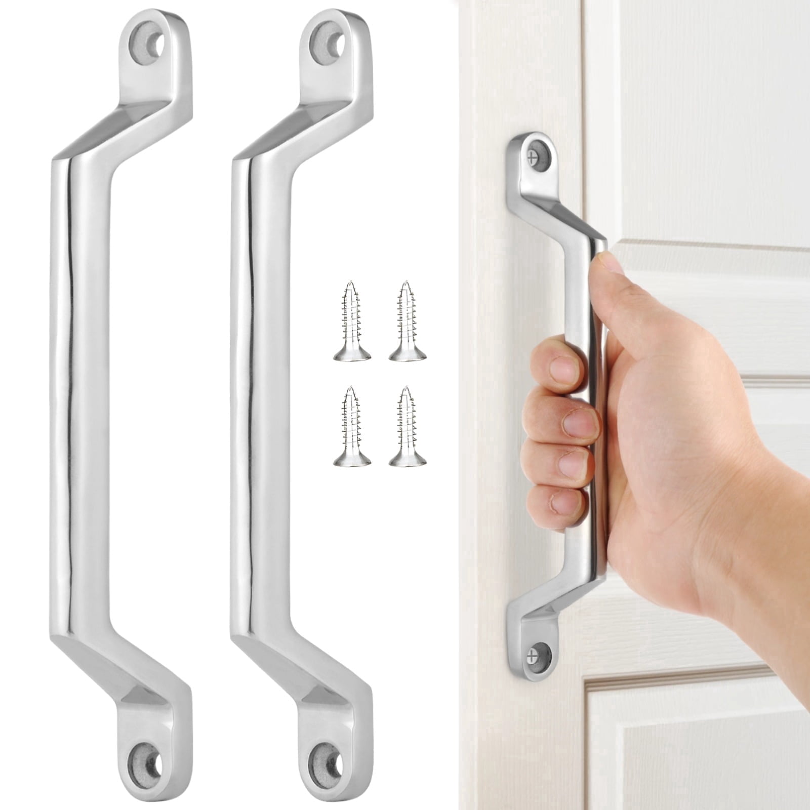 2 Pack Stainless Steel RV Grab Handles – Heavy Duty Entry Assist Bars ...