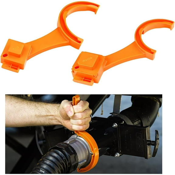 2 PCS RV Sewer Hose Wrench, Multi Purpose Spanner Fits Most 3-Inch & 4-Inch Male/Female Caps, Universal Camper Cleanout Plug Wrench for Connecting Disconnecting Hoses -