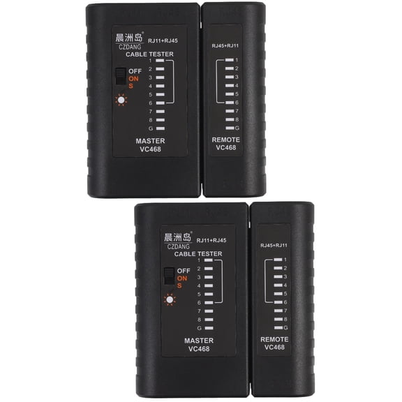 2 PCS Rack Waterproof Puzzle Bag Network Cable Tester