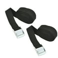 2 PCS Ratchet Tie Down Straps with Metal Buckle, 3M x 25mm Heavy Duty