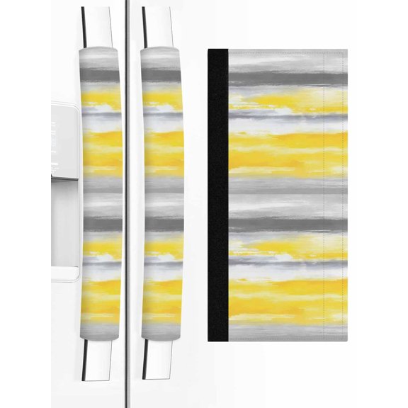 2 PCS Refrigerator Door Handle Covers, Modern Style Adjustable Kitchen Appliance Handle Cover Gradient Color Abstract Artistic Cloud Casual Non Slip Fridge Oven Stove Dishwasher Handle Protector