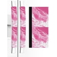2 PCS Refrigerator Door Handle Covers, Pink Sea Adjustable Kitchen ...