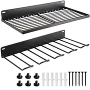 2 Pack Wall Mounted Tool Rack Basket with Bolts- Heavy-Duty Resin Storage Shelves, Easy Installation Universal Shelf Compatible with Suncast Sheds & Garage Organizer Systems