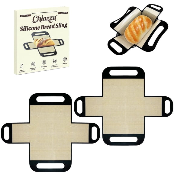 2 PCS Reusable Silicone Bread Loaf Pan Liners Non-Stick Baking Mat 9x5inch 1.5lb Fits