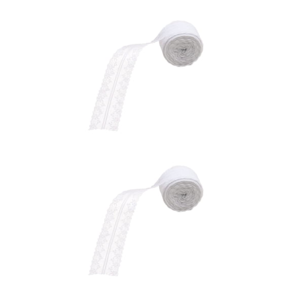 WRISTBIQUE White Lace Ribbon Trim for Bridal Wedding Dress, Elegant Decorative Accessory for Wedding Gown Embellishment