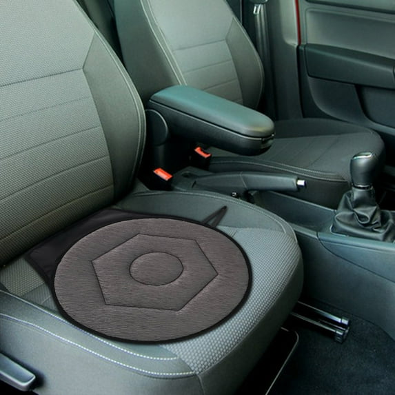 2 PCS Rotating Car Seat,360 Degrees Rotating Support Seat Cushion for Elderly,Portable Non Slip Rotating Memory Foam Car Seat Pad,360°rotating Seat Cushion for Office Car,Ergonomic Design