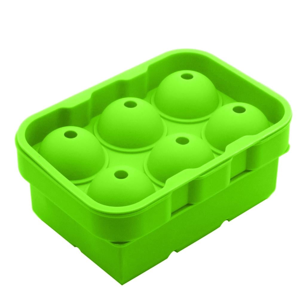 2 PCS Round and Square Flexible Food Grade Ice Tray Kitchen Accessories Ice Maker for Wine Cocktails