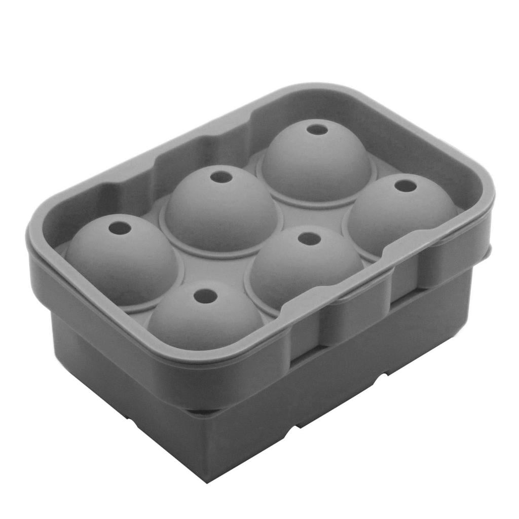 2 PCS Round and Square Flexible Food Grade Ice Tray Kitchen Accessories Ice Maker for Wine Cocktails