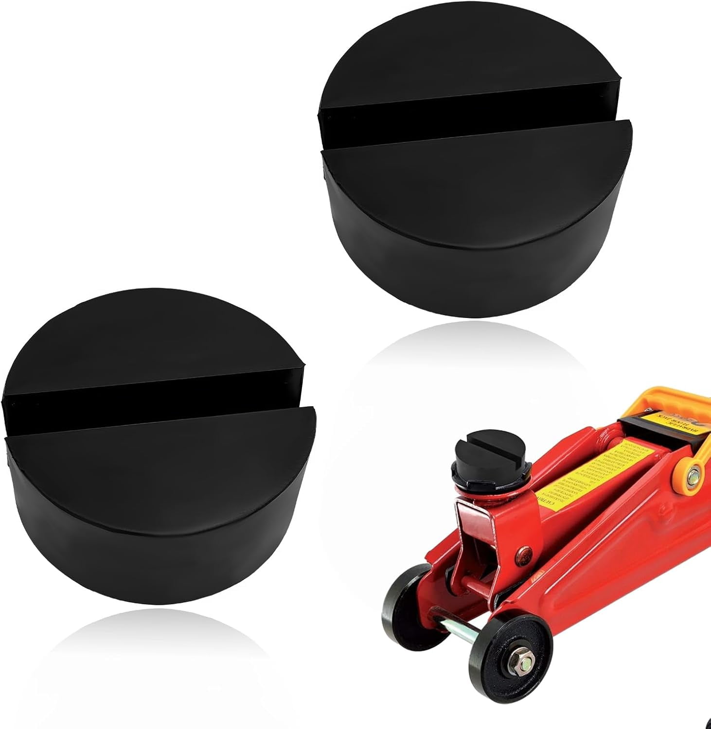2pcs Car Lift Jack Stand Rubber Pads Square Slotted Frame Rail Floor Jack Guard Adapter Pad Universal Jack Pad Auto Repair Kit – Buy At Low Prices In - Foto 9