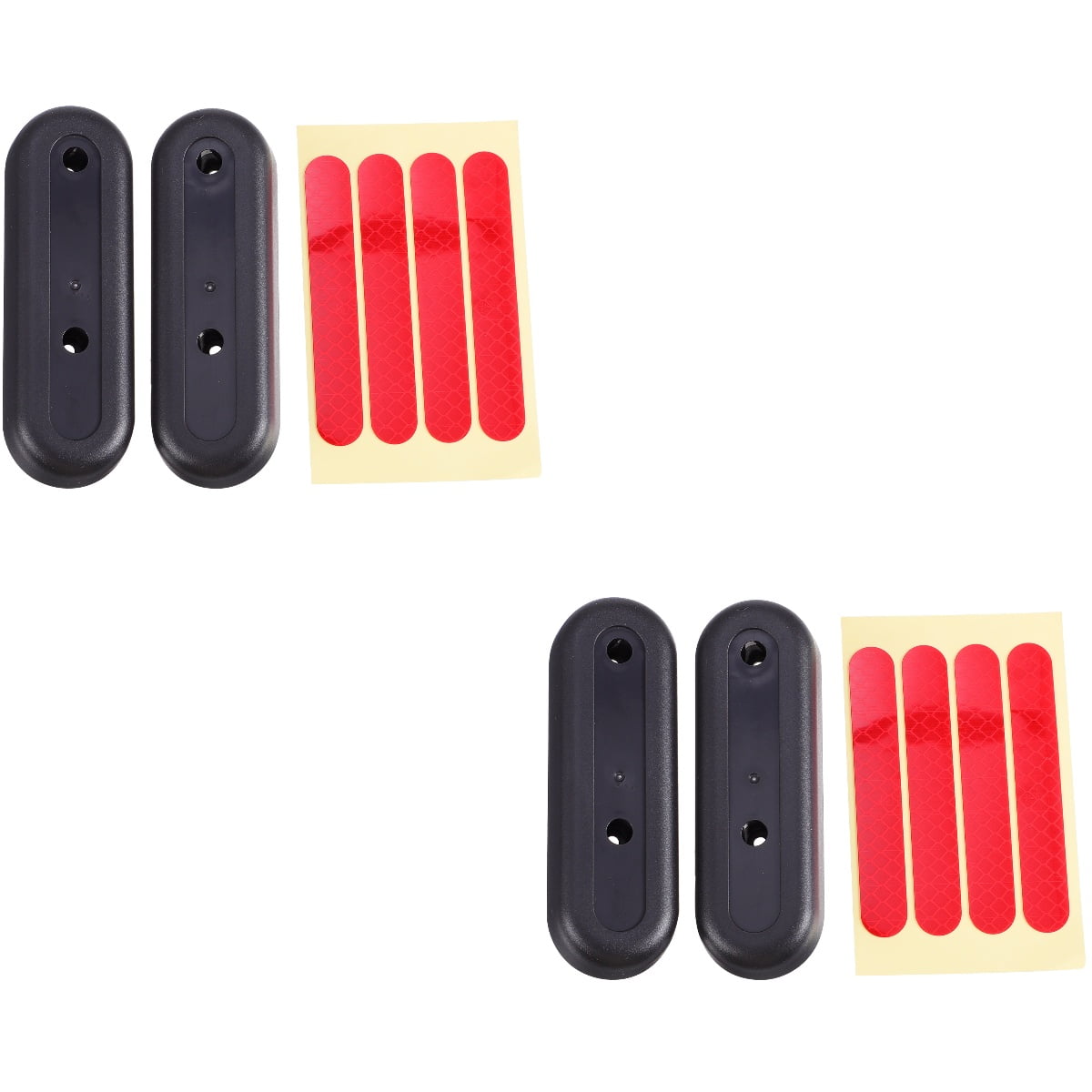 2 PCS Scooter Accesorios Para Wheel Hubs Caps Covers with Reflective Sticker Decorative Replace