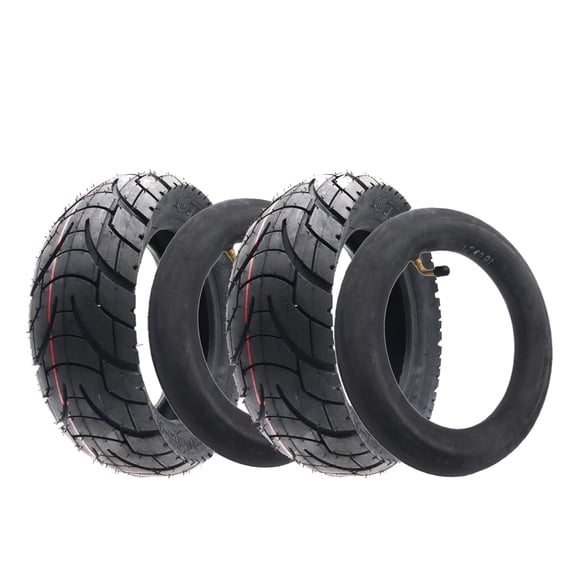 2 PCS Scooter Tire 80 65-6 Tyre + 90 Inner Tube Set 10 Inch Replacement For 6" Rim City Road Tire Non-Slip Surface For Electric Scooter E-Bike Apollo 2022 Explore 255x80 10x3.0 80/65-6