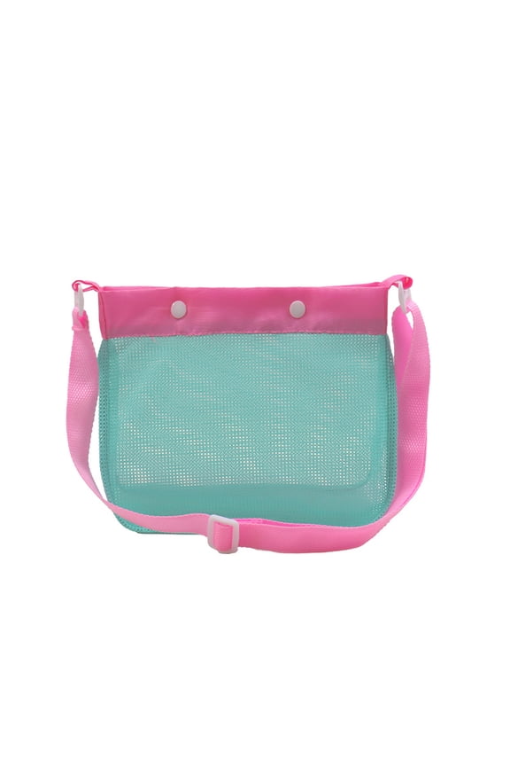 2 PCS Sea Shell Bags for Beach, Mesh Shell Collecting Bag with Adjustable Shoulder Straps