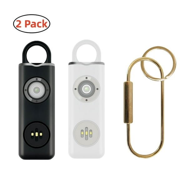 2 PCS Self Defense for Women - Personal Alarm for Women, Elderly - Recommended by Police - 130 dB Loud Self Defense Keychain Siren