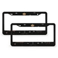 thumbnail image 1 of 2 PCS Sewing Machines Christmas Tree Funny Sewing License Plate Frames Sewing Xmas Decorations Auto Decorative Frames Cars Protector Cover Holder Metal 2 Holes Car Accessories US Canada Standard, 1 of 6