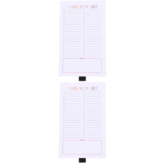 2 PCS Shopping List Pad Notebook Student 19.00X11.50X0.10CM