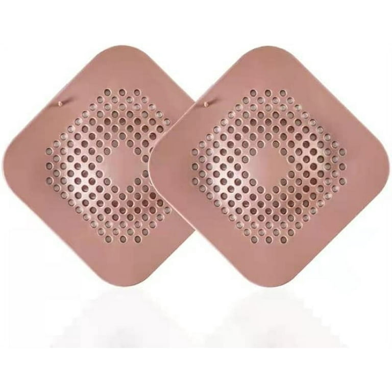 2 Pcs Shower Drain Hair Catcher, Silicone Hair Stopper with