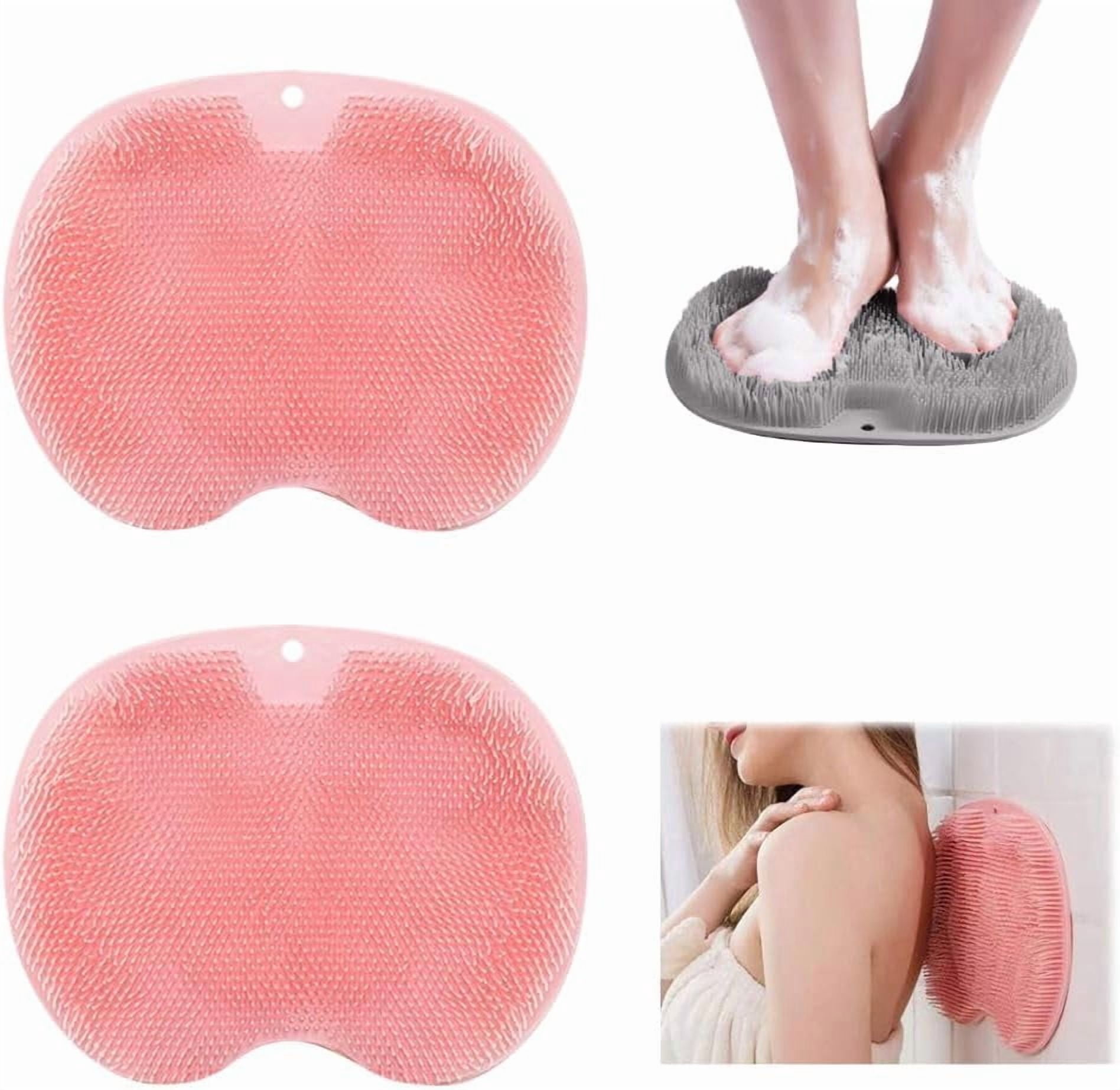 2 PCS Silicone Shower Foot Scrubber Mat, 2026 New Bath Shower Foot ...