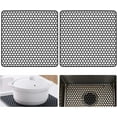 2 PCS Silicone Sink Protector, kitchen Sink Mats Grid Accessory
