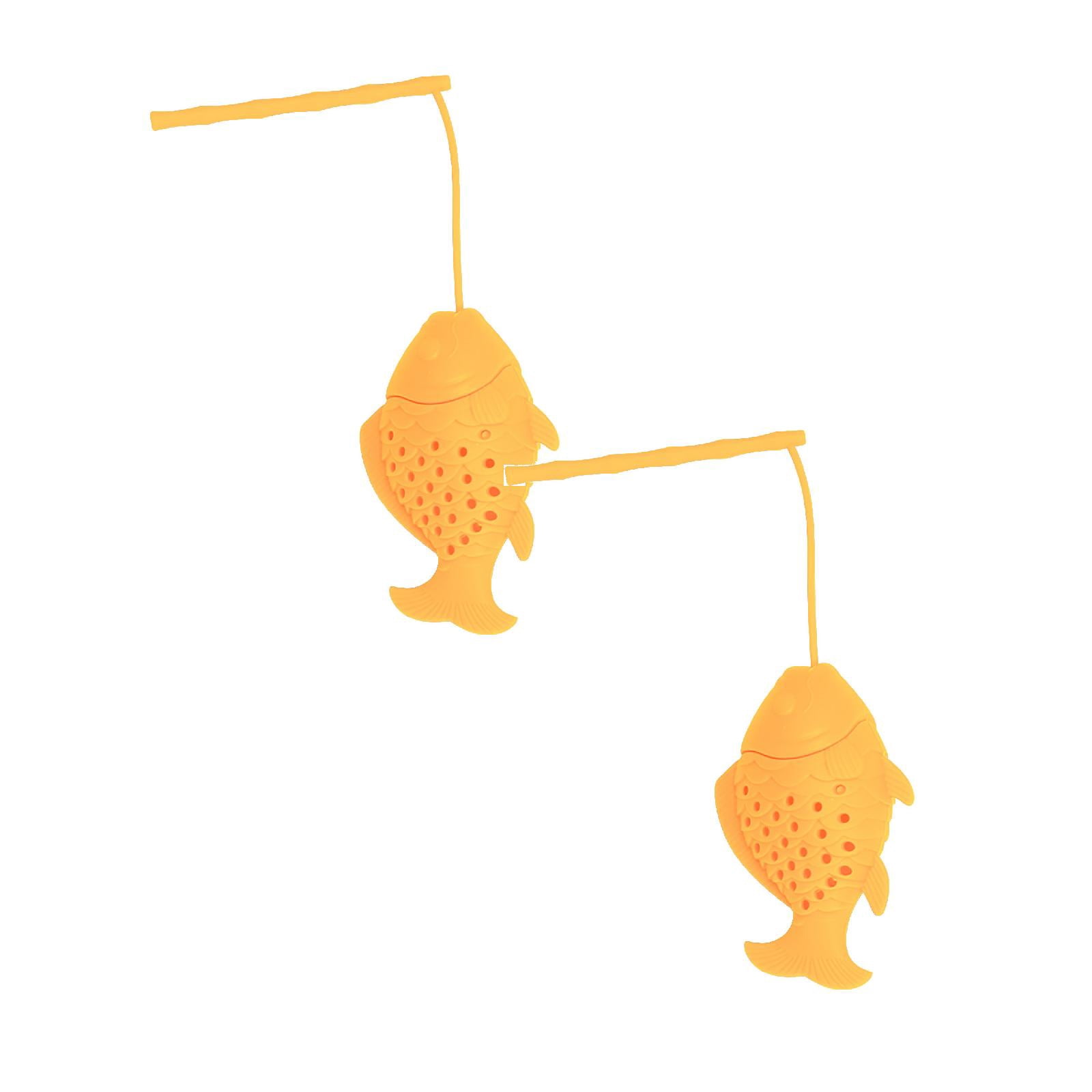 2 PCS Silicone Tea Strainers Creative Fish Shape Loose Leaf Tea Infuser ...