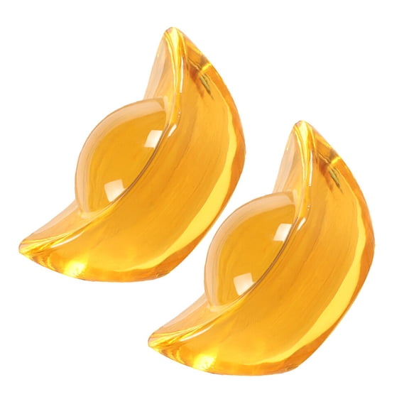 2 PCS Yuan Bao Ingot Trays for Decor Room Decoration Office 6*2.5cm Golden