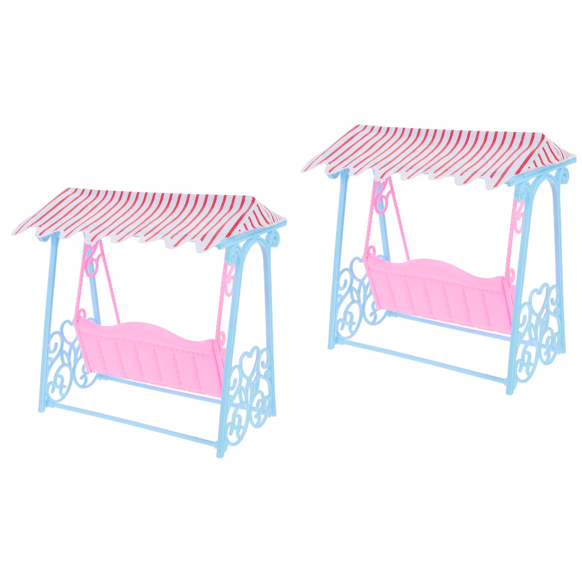 2 PCS Simulation Swing Miniatures Model Girls Toys Outdoor Accessories