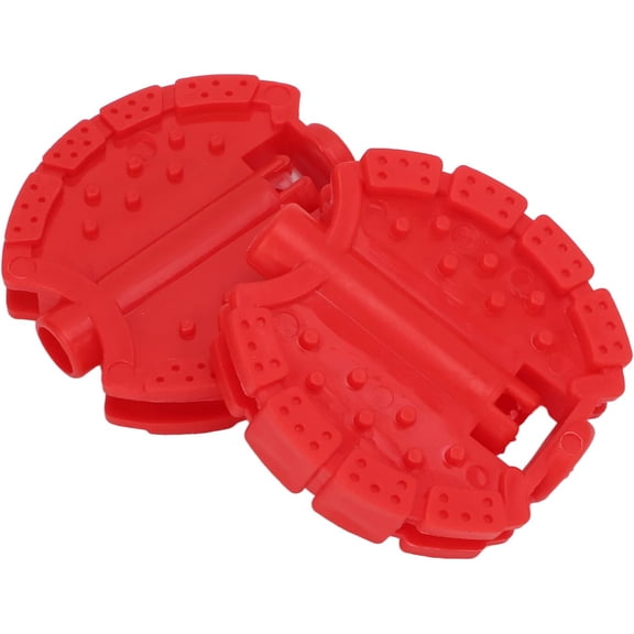 2 PCS Small Bike Pedals, Tricycle Parts, Red Bike Pedals Plastic, Front Wheel Foot Pedal Accessories, for Small Bike (6.8 * 6.5 cm)