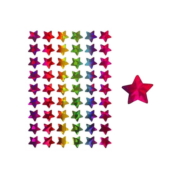 2 PCS Small Star Stickers Bulk,Patriotic Stickers,4th of July Stickers,Red White Blue Glitter,Patriotic Decals Label for 4th of July Independence Day Classroom DIY Crafts Party Decorations