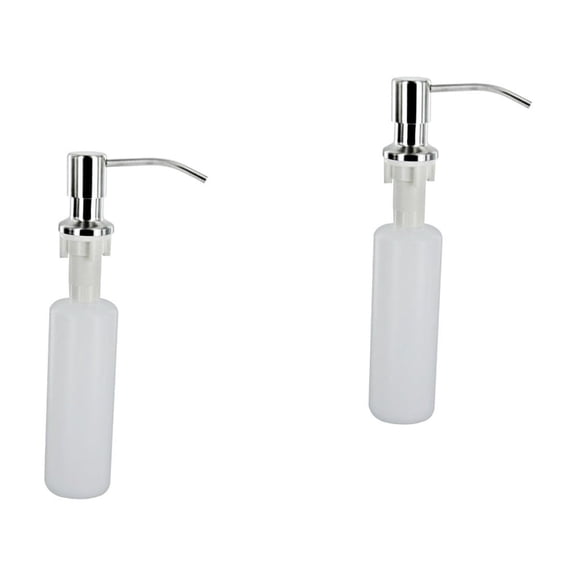2 PCS Soap Dispenser Kitchen Bathroom Simple White