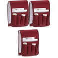 thumbnail image 1 of 2 PCS Sofa Armrest Organizer Non-Slip Remote Control Holders for Recliner Couch Chair Armchair Caddy with 5 Pockets for Table,Cell Phone,Ipad,Magazines,Books (13x35In, WineRed), 1 of 6