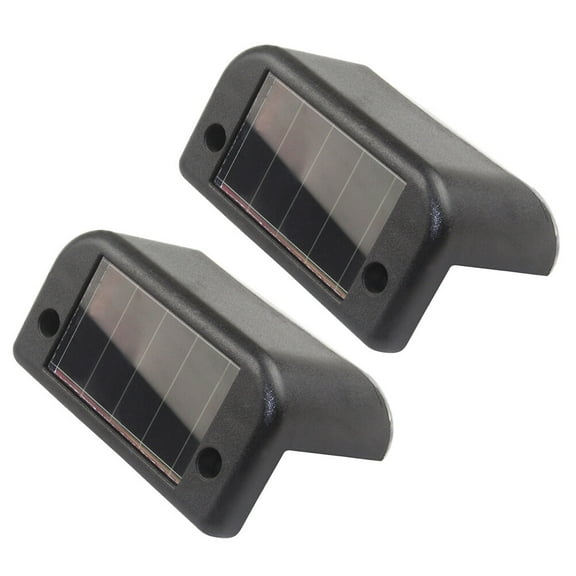 2 PCS Solar Lights Outdoor Solar Garden Lights LED Stair Lights Solar Step Lights Lights for Stairs Deck Stair Lights