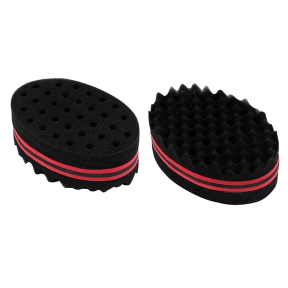 2 PCS Sponge Hair,Sponge Brush Twist Hair For Wave,Dreadlock,Coils,Afro Curl As Hair Care Tool Suitable For Curly Hair