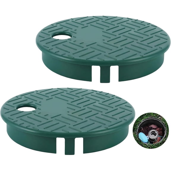 2 PCS Sprinkler Valve Cover, ID 5.5" OD 6" Valve Box Cover Lid for Sprinkler Irrigation System, Only Compatible with ID 5.5" Valve Box