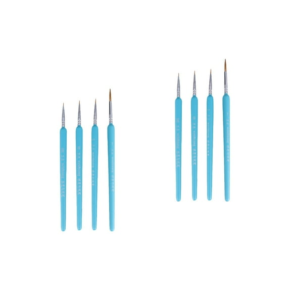 2 PCS Stain Hair Dryer Brush Sky-blue Paint Artist