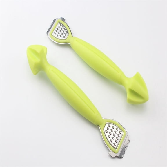2 PCS Stainless Steel 3-in-1 Citrus Zester & Juicer,Multi-Functional Lemon Grater,Peeler & Juicing Tool with Soft Grip Handle for Oranges,Limes&Grapefruit