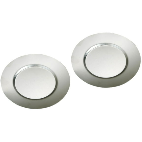 2 PCS Stainless Steel Disc Large Dinner Plates Food Serving Plate Stainless Steel Plate